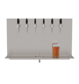 Plateau Beer Wall 6 built-in taps