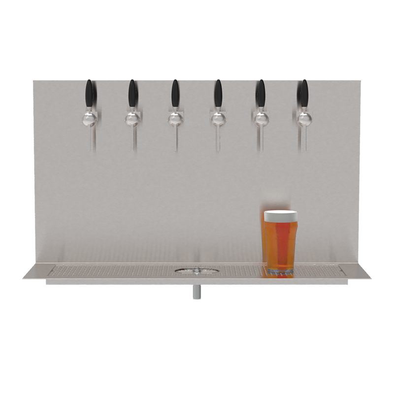 Plateau Beer Wall 6 built-in taps