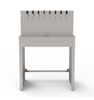 Beer Wall furniture with 8 taps and space for refrigeration