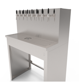 Beer Wall furniture with 8 taps and space for refrigeration