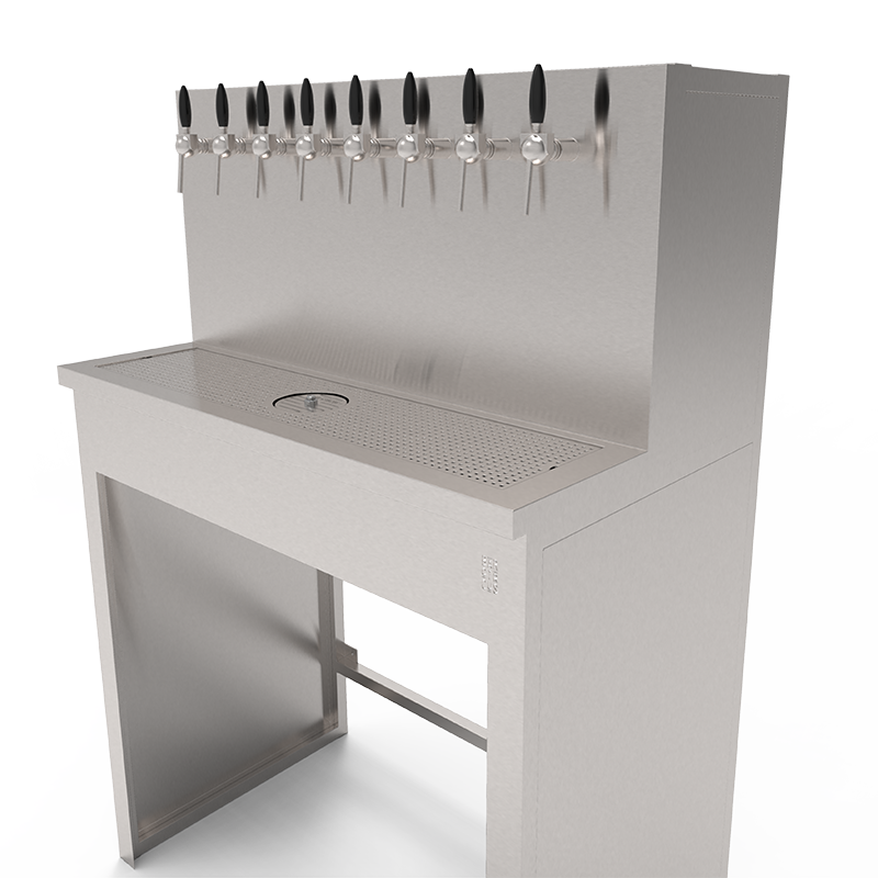 Beer Wall furniture with 8 taps and space for refrigeration