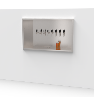 Beer Wall 8 taps for wall mounting