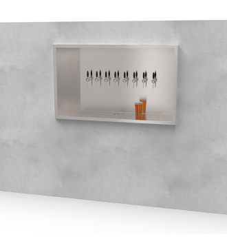 Beer Wall 8 taps for wall mounting