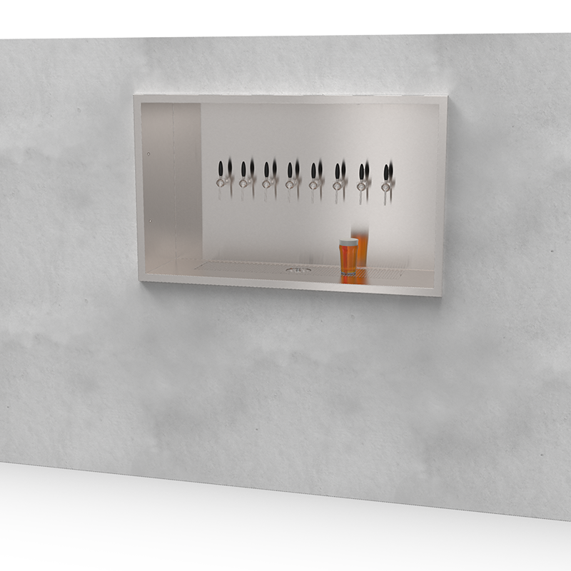 Beer Wall 8 taps for wall mounting