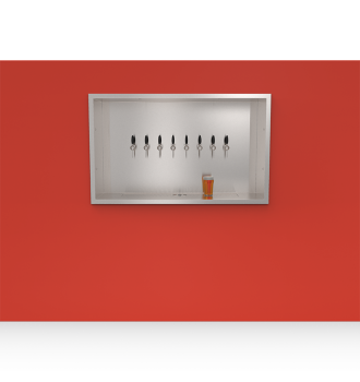 Beer Wall 8 taps for wall mounting