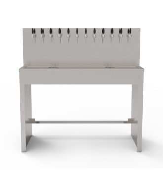 Beer Wall furniture with 12 taps and space for a refrigerator