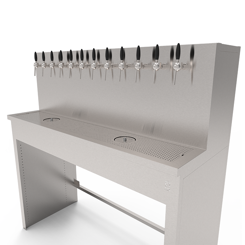 Beer Wall furniture with 12 taps and space for a refrigerator