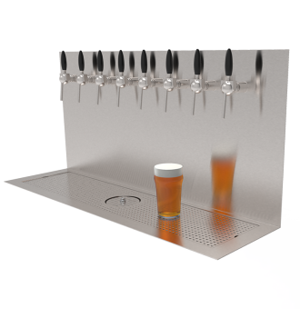 Plateau Beer Wall 8 built-in taps