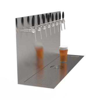 Plateau Beer Wall 8 built-in taps