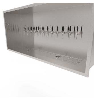 Beer Wall 12 taps for wall mounting