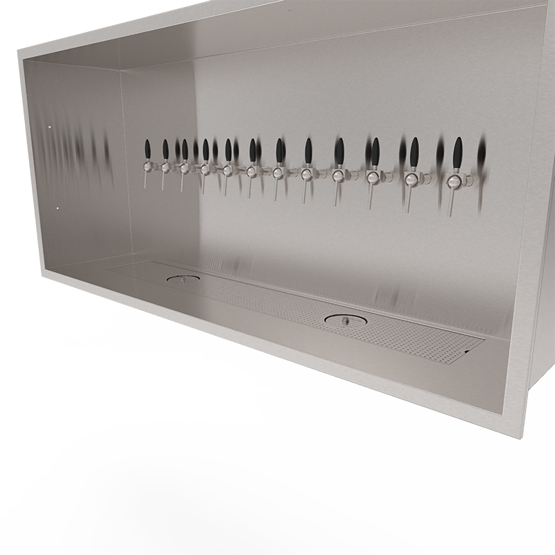 Beer Wall 12 taps for wall mounting