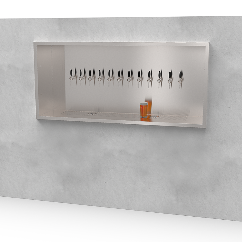 Beer Wall 12 taps for wall mounting