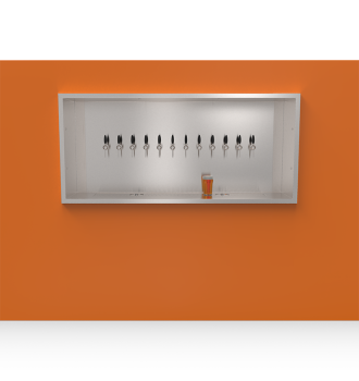 Beer Wall 12 taps for wall mounting