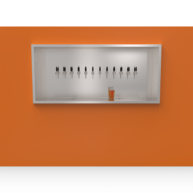 Beer Wall 12 taps for wall mounting