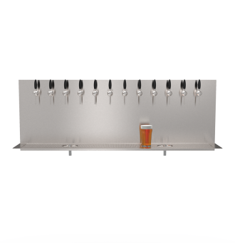 Plateau Beer Wall 12 becs à encastrer