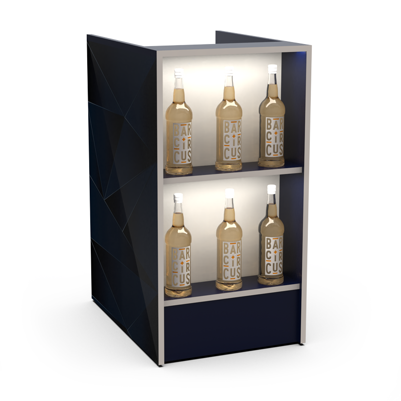 White bar event column