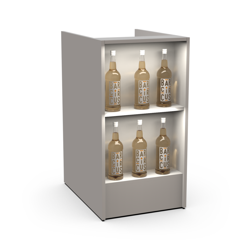 White bar event column