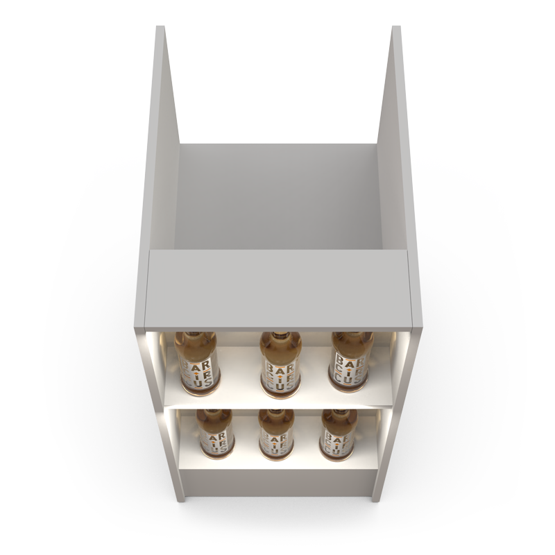 White bar event column