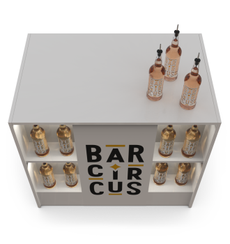 White bar counter event