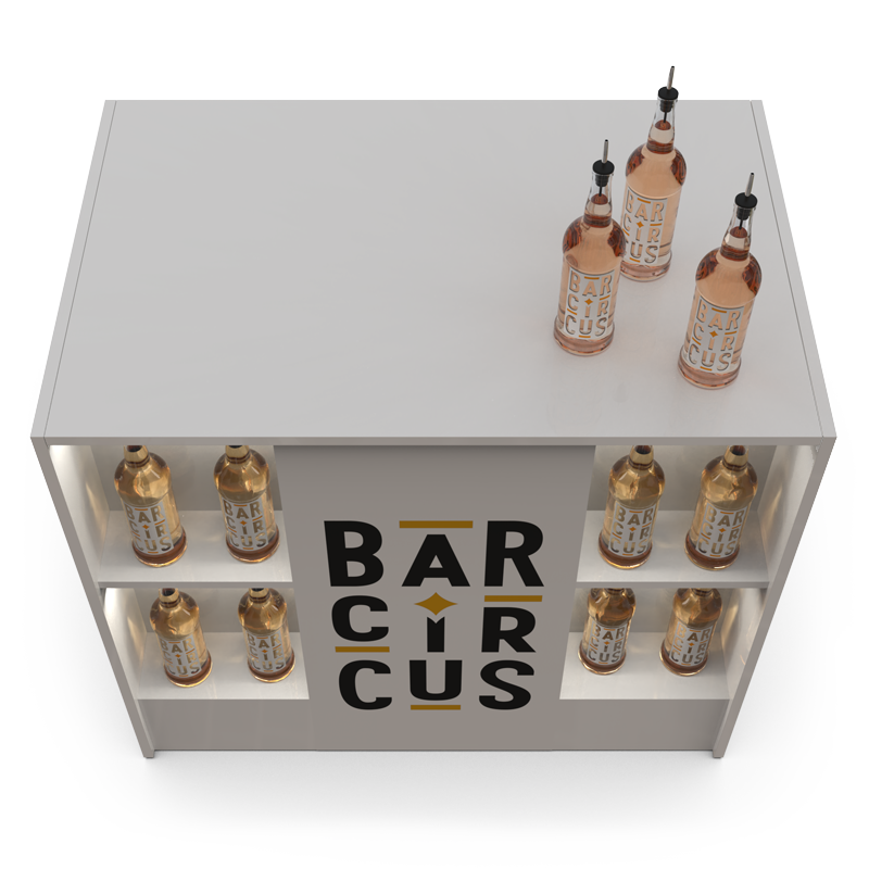 White bar counter event