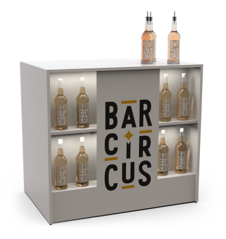 White bar counter event