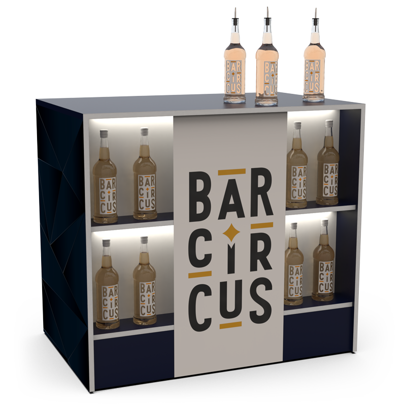 White bar counter event