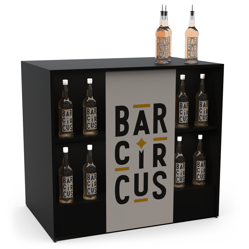 Comptoir de bar event noir