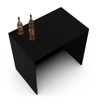 Black event bar counter