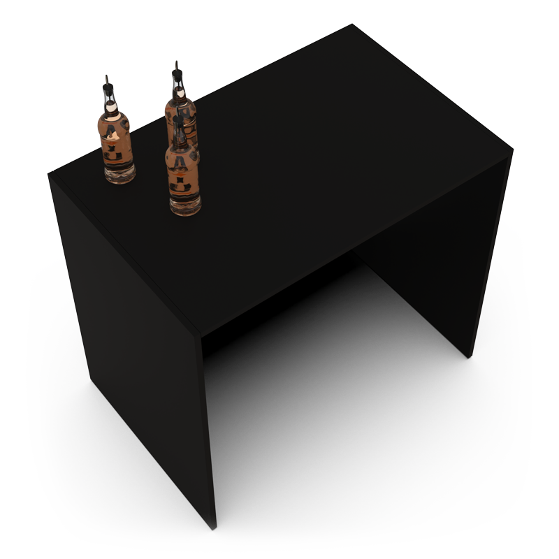 Black event bar counter