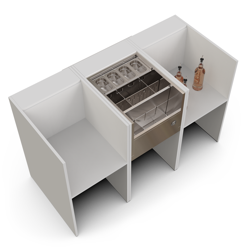 White event testing furniture