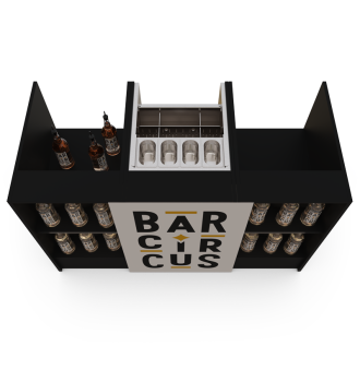 Black event testing furniture