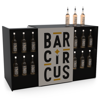 Black event bar counter...