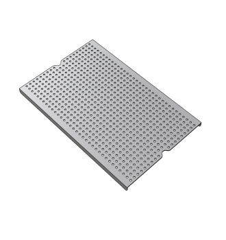 Grille de préparation sur station de bar largeur 490 mm