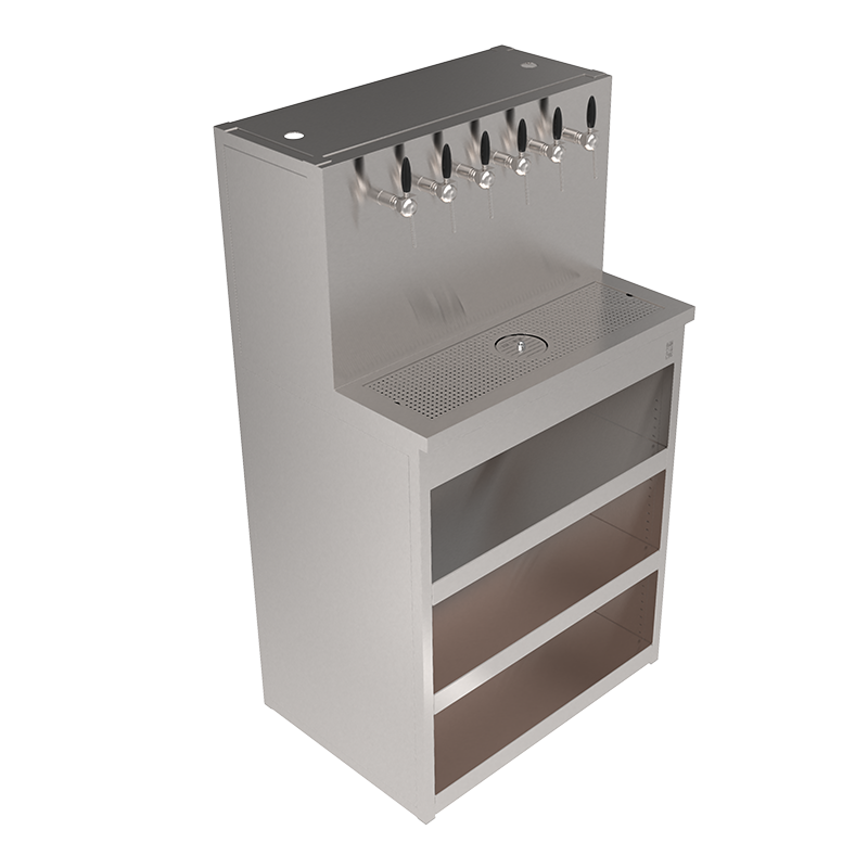 Beer Wall Furniture 6 taps with shelves