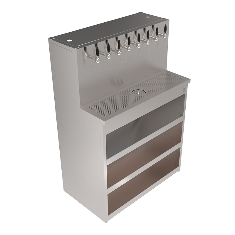 Beer Wall furniture with 8 taps and shelves