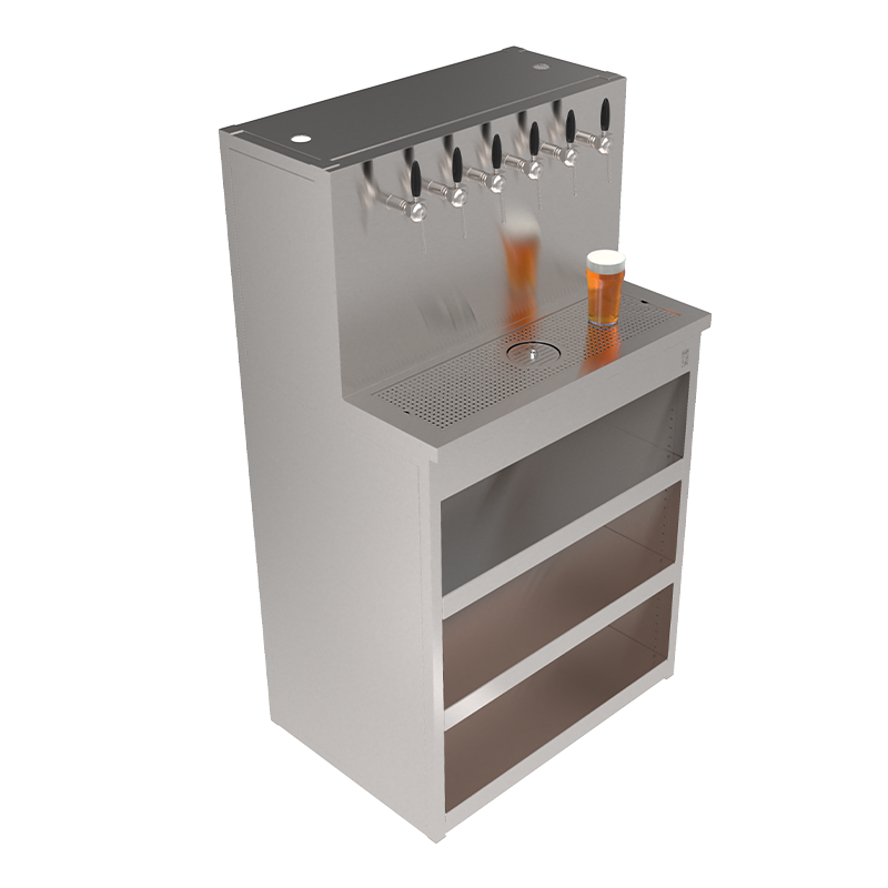 Beer Wall Furniture 6 taps with shelves