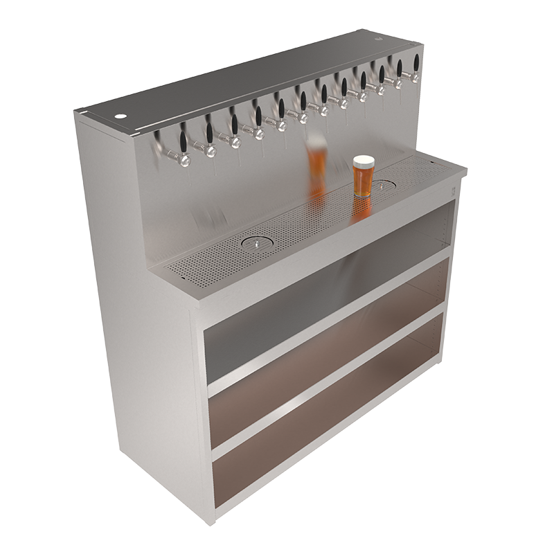 Beer Wall furniture with 12 taps and shelves
