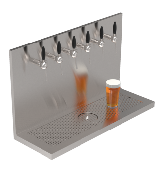 Plateau Beer Wall 6 taps to install