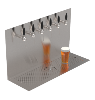 Plateau Beer Wall 6 built-in taps