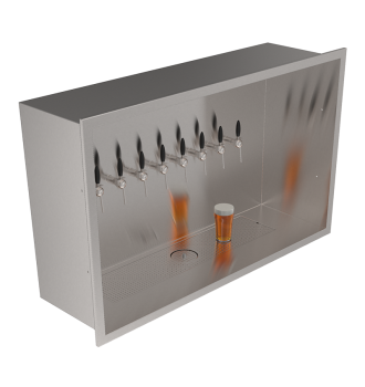 Beer Wall 8 taps for wall mounting