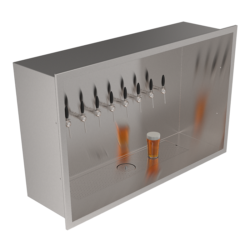 Beer Wall 8 taps for wall mounting
