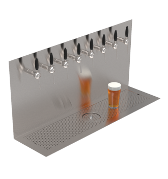 Plateau Beer Wall 8 built-in taps