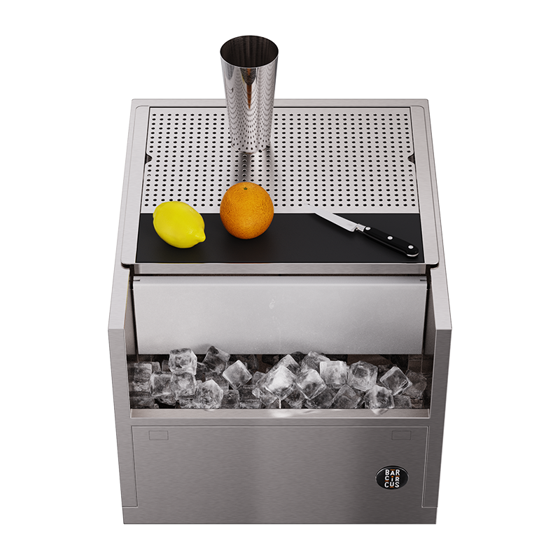 Preparation grid on icewell ice dispenser 77L