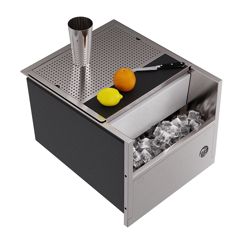 Preparation grid on icewell ice dispenser 77L