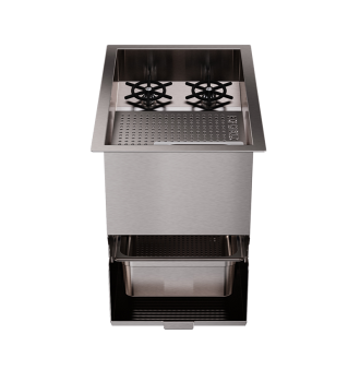 Rinse shaker with solid-liquid separator module