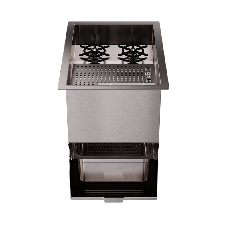 Rinse shaker with solid-liquid separator module