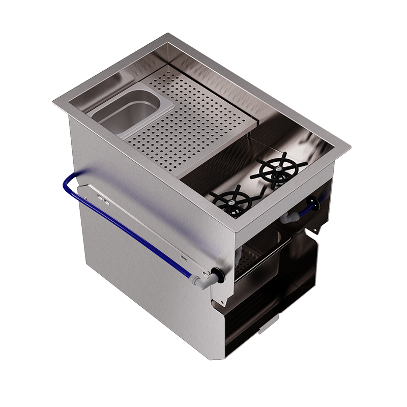 Rinse shaker with solid-liquid separator module