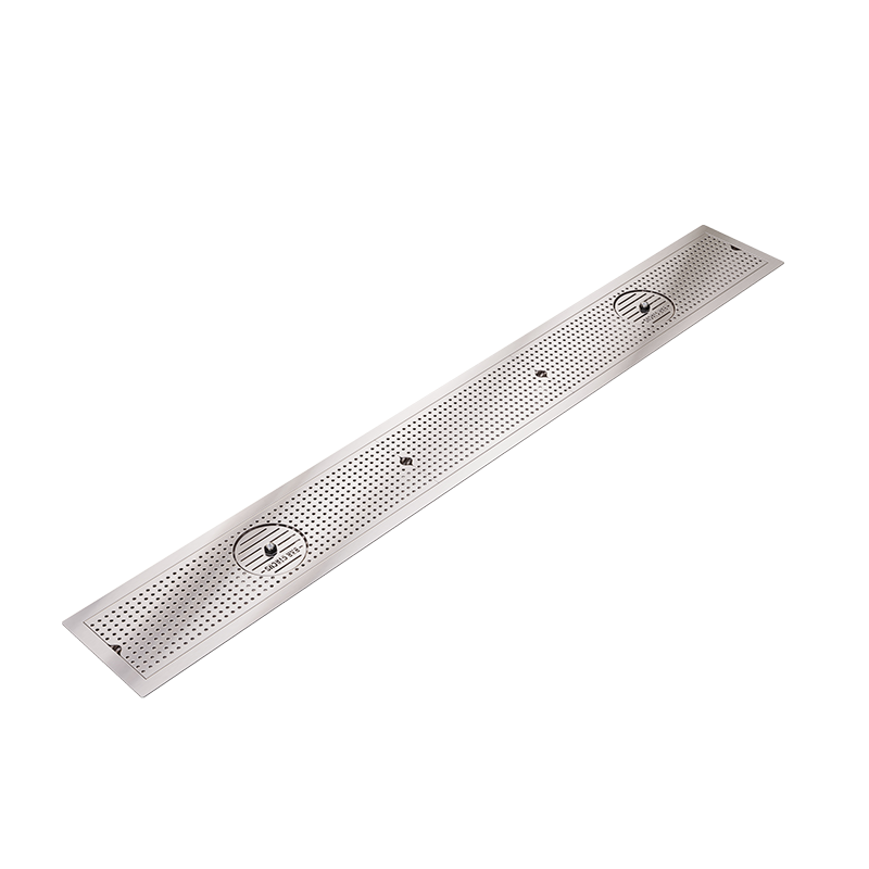 Grille à encastrer avec rince verre 1500mm