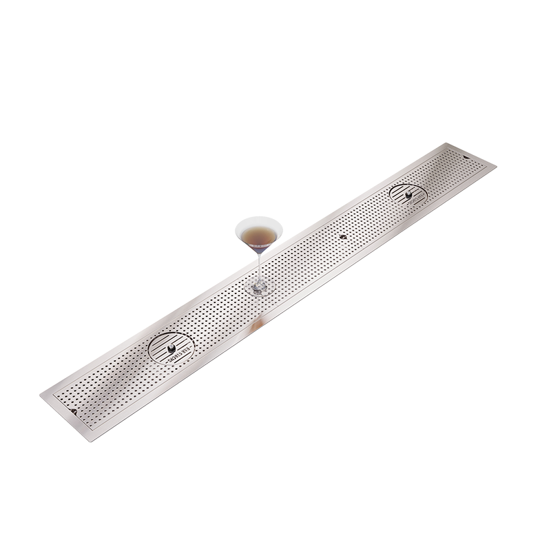 Grille à encastrer avec rince verre 1500mm