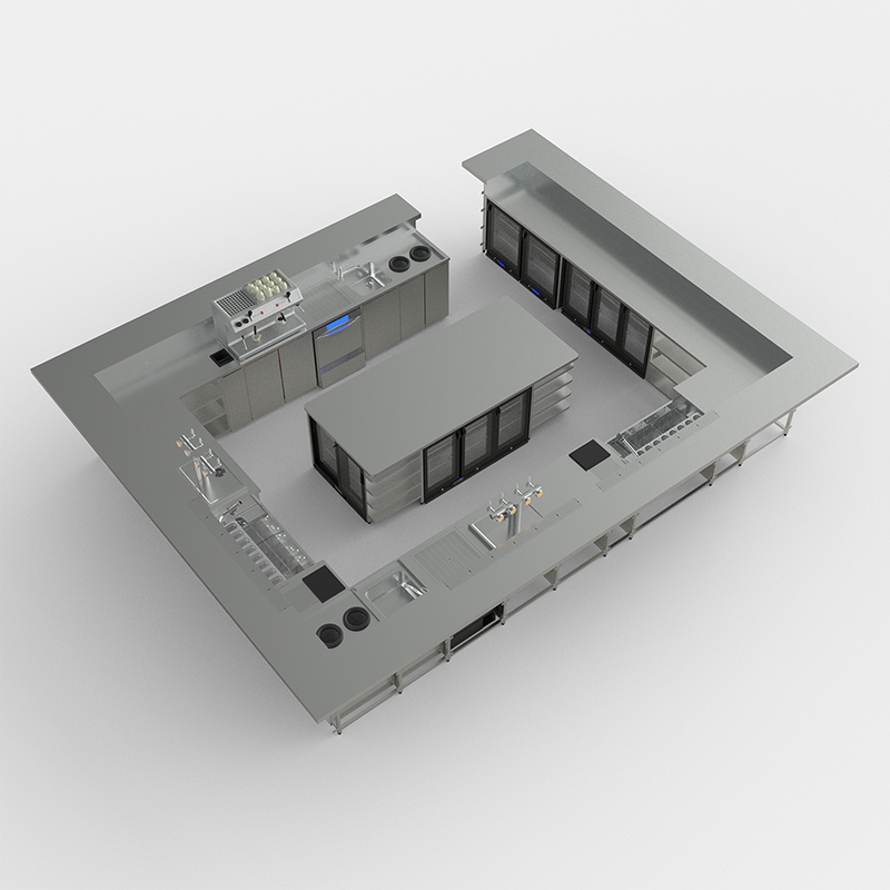 CASSIOPEIA central bar counter
